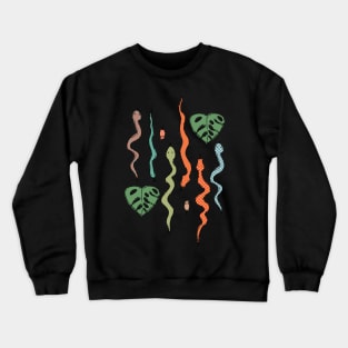 Snakes and Mice in the tropical jungle Crewneck Sweatshirt